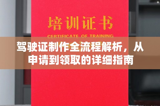 大兴安岭驾驶证制作全流程解析，从申请到领取的详细指南